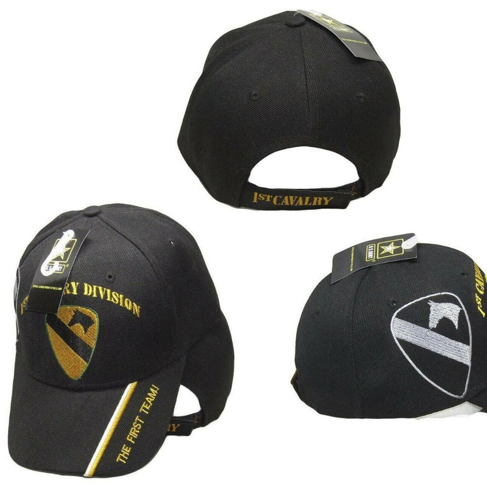 U.S. Army 1st Cavalry Division Hat Shadow Black Em